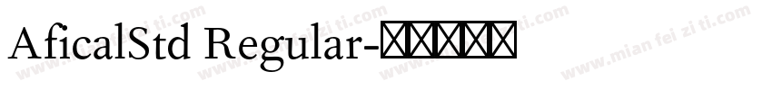 AficalStd Regular字体转换